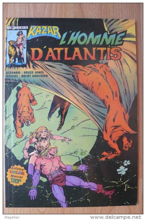 Kazar Ou Ka-Zar - N°3 L'Homme D'Atlantis - Marvel & Aredit 1983 - Arédit & Artima