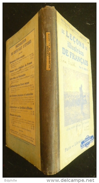 Leçons Illustrées De Français - Cours Moyen (9 À 11 Ans) - 90 Tableaux - E.Breuil Larousse - 1901-1940
