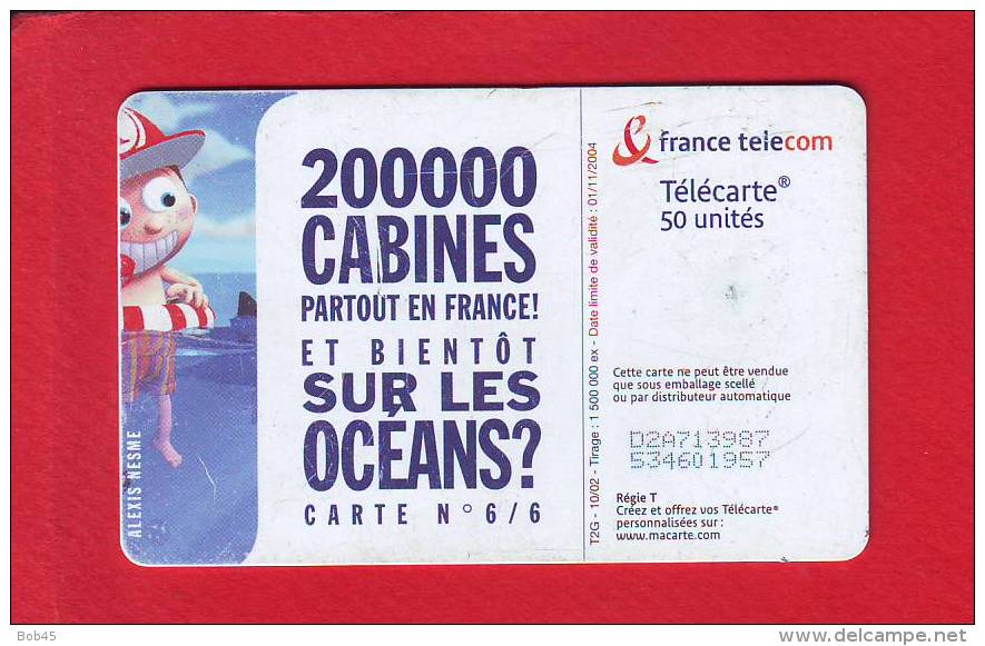 865 - Telecarte Publique Les Moments Critiques 6 Enfant Mer Requin (F1266) - 2002