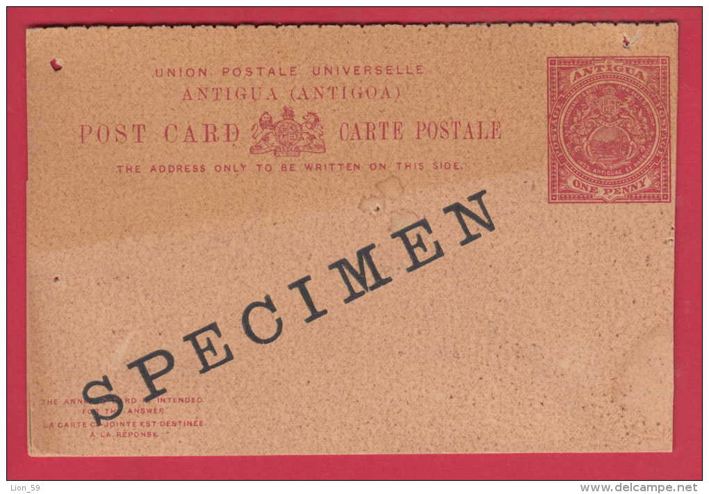 178038  / ANTIGUA AND BARBUDA - ANTIGUE ET BARBUDE - SPECIMENT - Stationery Entier Great Britain Grande-Bretagne - 1858-1960 Colonia Britannica