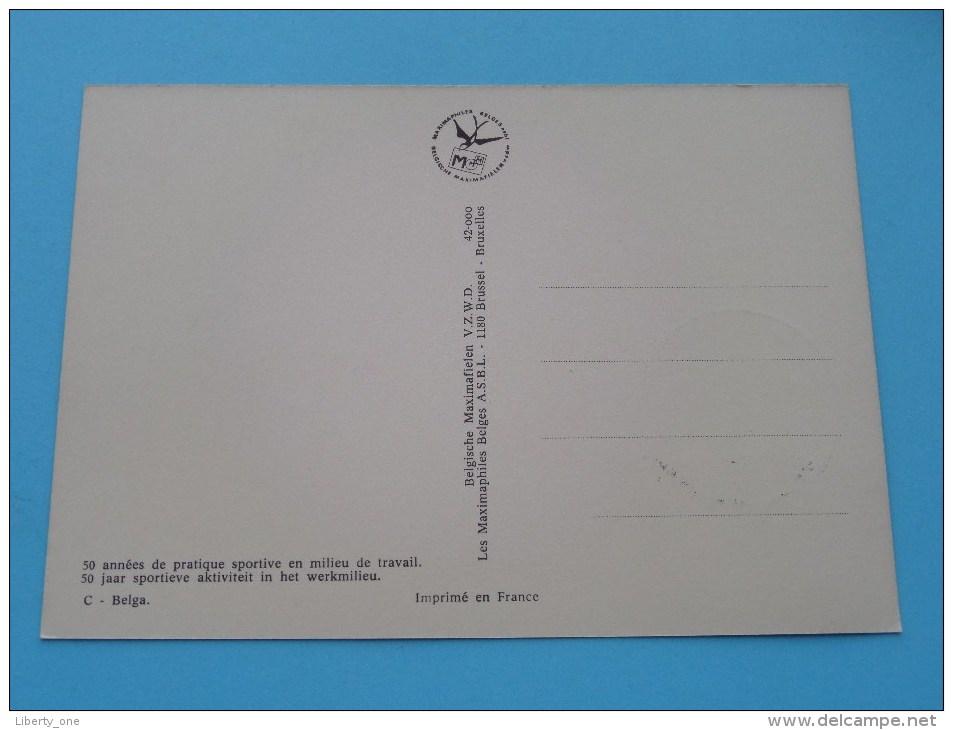 50 Jaar Sportieve Aktiviteit TURNEN ( Afstempeling Post + Zegel / Timbre - Anno 1977 - Zie Foto Details ) !! - Poste & Facteurs