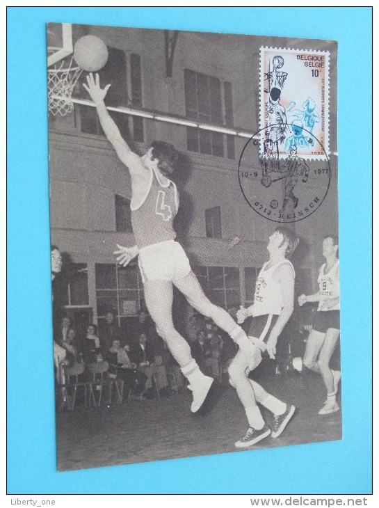 BASKETBAL Speler In Aktie ( Afstempeling Post + Zegel / Timbre - Anno 1977 - Zie Foto Details ) !! - Poste & Facteurs