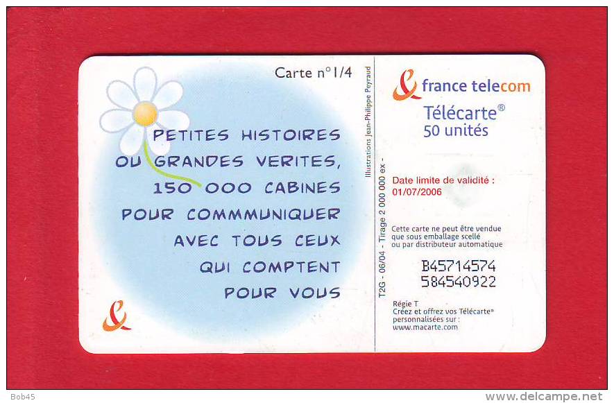 877 - Telecarte Publique Les Petits Gestes Marguerite (F1327) - 2004