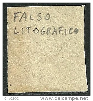 1859 - SICILIA - 20 GRANA - FALSO LITOGRAFICO - ANNULLATO - OTTIMO PER STUDIO E CONFRONTI - SPL - Sicily