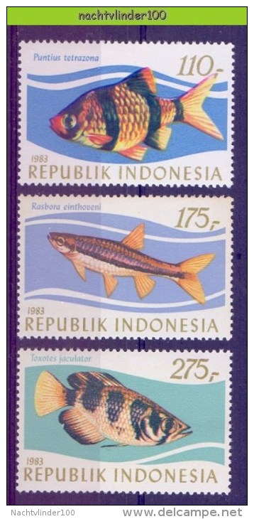 Mgm1171 VISSEN FISH FISCHE Süßwasserfische POISSONS MARINE LIFE INDONESIA 1983 PF/MNH # - Vissen