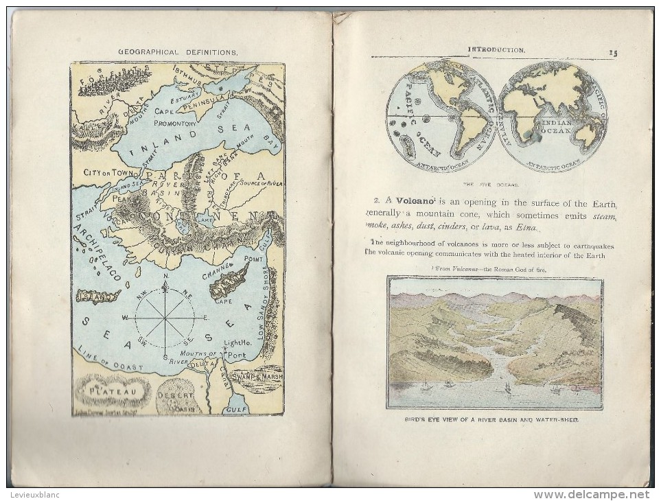 Manuel Scolaire/Geography/Oxford & Cambridge/George Gill & Sons/London/Vers 1905   PGC88 - Geografía