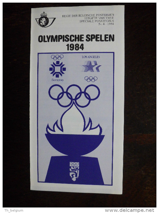 Folder Postzegeluitgifte: 1984 Olympische Spelen / Stamp Bulletin: 1984 Olympic Games - Autres & Non Classés