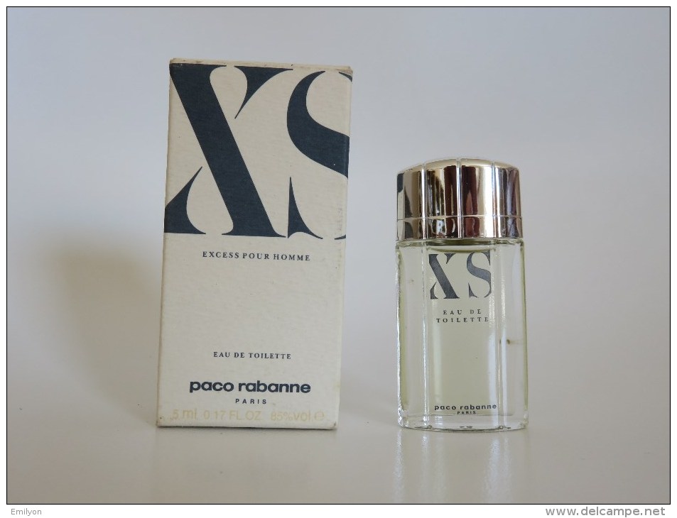 XS - Excess Pour Homme - Paco Rabanne - Miniaturen Herrendüfte (mit Verpackung)