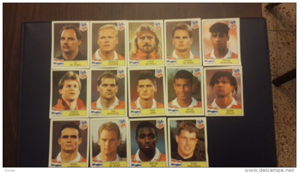 U.s.a-football Players-(NEDERLAND)-(14 Stickers)-(24) - Edition Anglaise