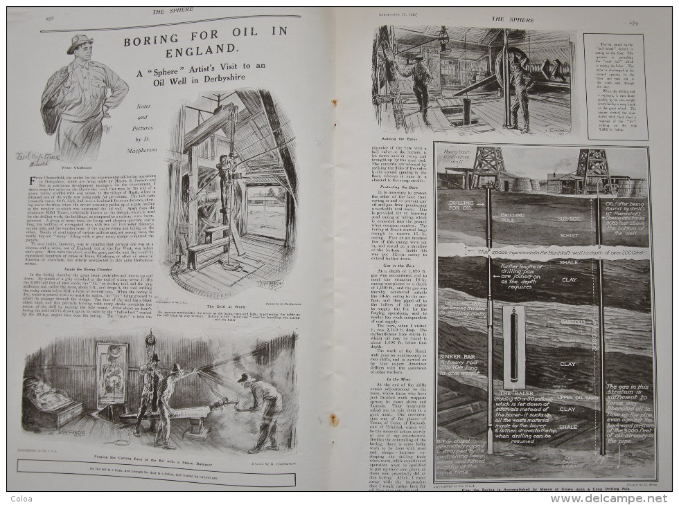 Boring For Oil In Scotland 1919 - Guerre 1914-18