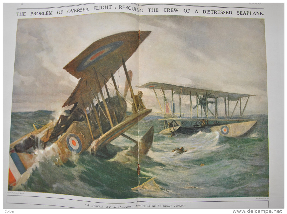 WW1 Hydravions With The Seaplanes During The Great War 1919 - Guerra 1914-18