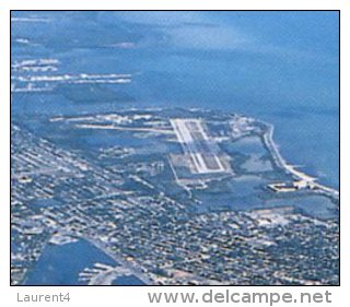 (345) USA - Key West (distinctively Show Airport Runway On Top Right Of Postcard) - Aerodrome