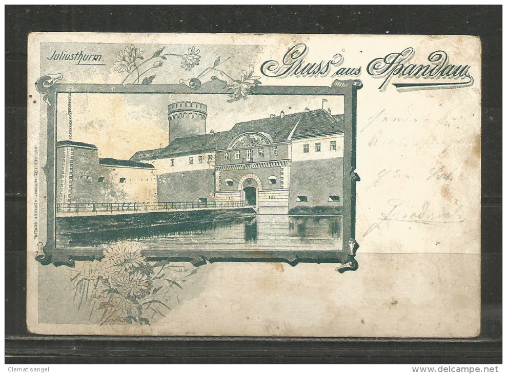 444b * BERLIN * GRUSS AUS SPANDAU * MIT JULIUSTHURM * 1900 **!! - Spandau