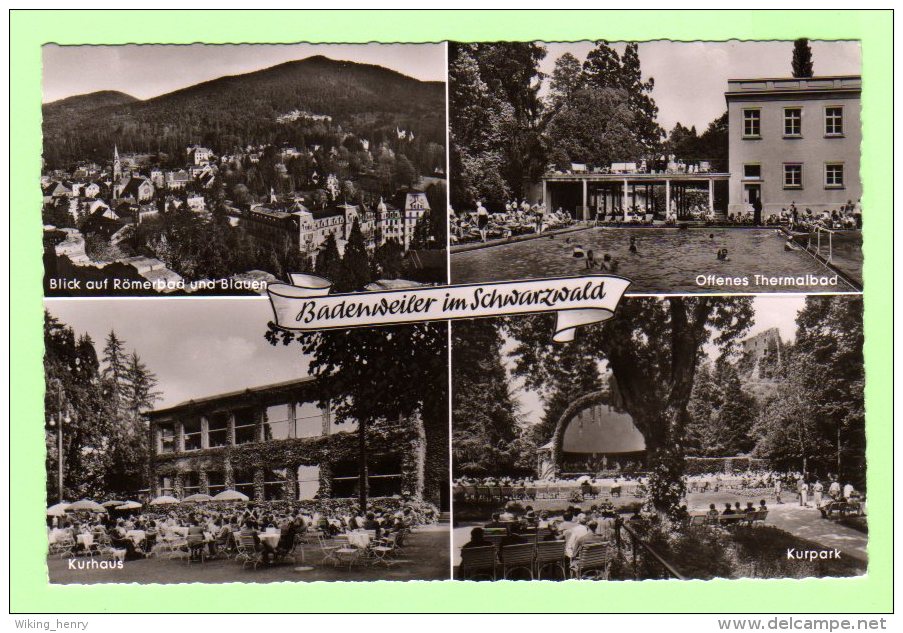 Badenweiler - S/w Mehrbildkarte 16 - Badenweiler