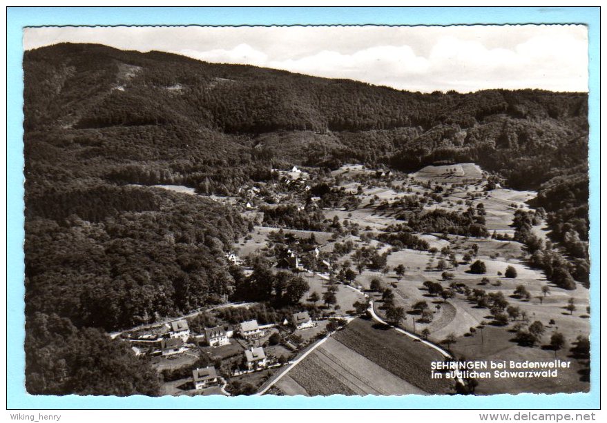 Badenweiler Sehringen - S/w Luftbild 1 - Badenweiler