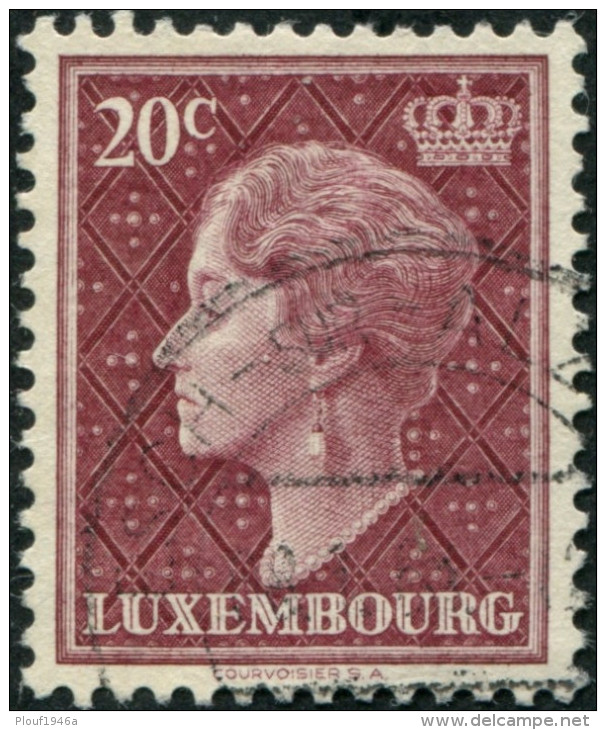 Pays : 286,04 (Luxembourg)  Yvert Et Tellier N° :   544 A (o) - 1944 Charlotte De Profil à Droite