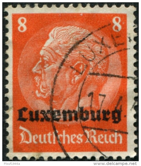 Pays : 286,1 (Luxembourg)  Yvert Et Tellier N° : Oc   5 (o) - 1940-1944 Duitse Bezetting