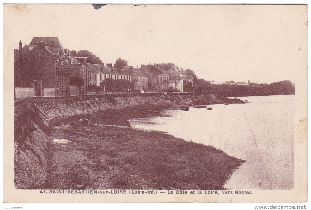 SAINT  SEBASTIEN Sur - LOIRE  ( 44 )  -  LA  CÔTE  ET  LA  LOIRE  VERS  NANTES - Saint-Sébastien-sur-Loire