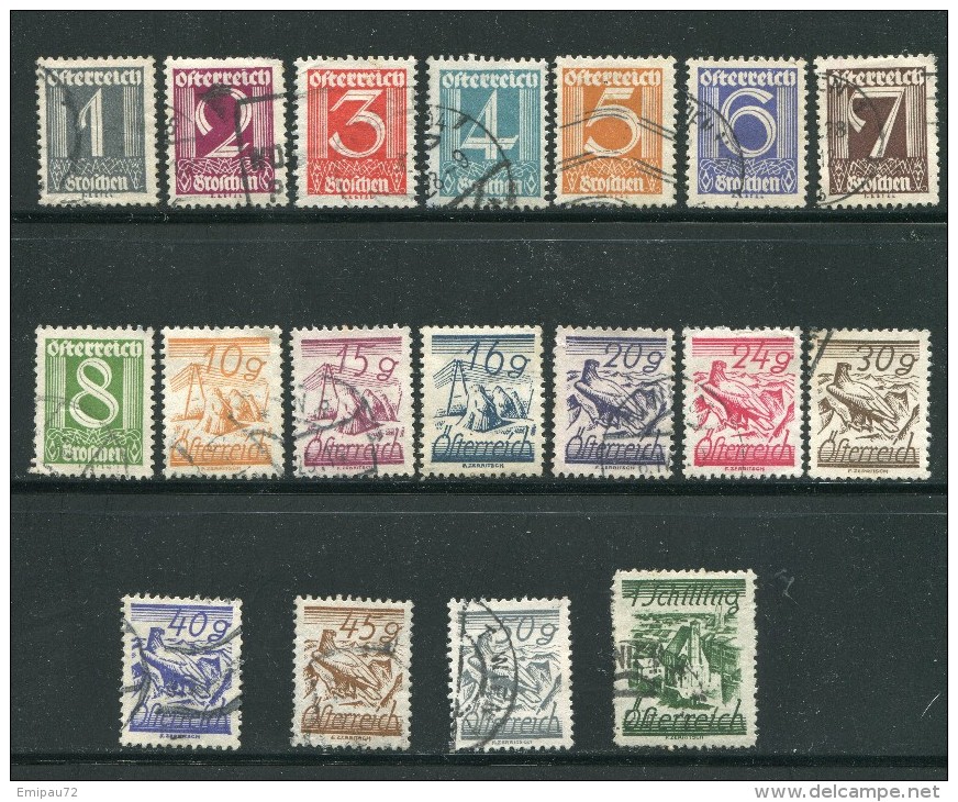 AUTRICHE- Divers Timbres De 1925-27- Oblitérés - Used Stamps