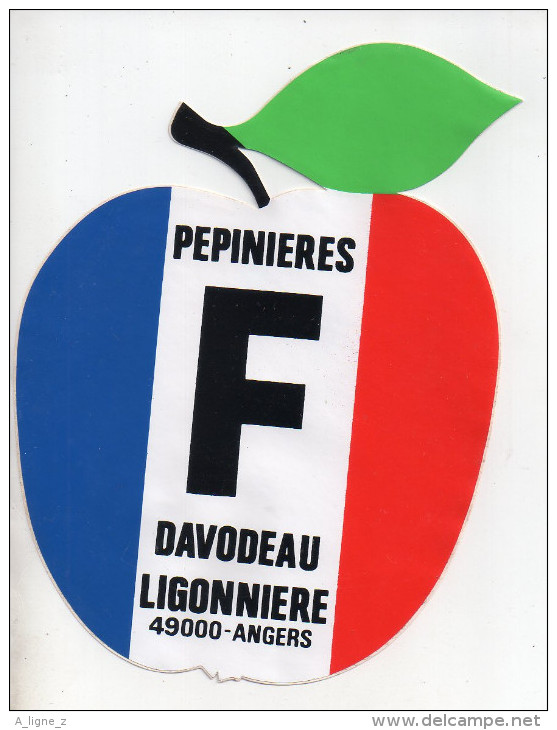 Ref AUTO 4 :   Autocollant Sticker Pepinieres DAVODEAU LIGONNIERE ANGERS - Stickers