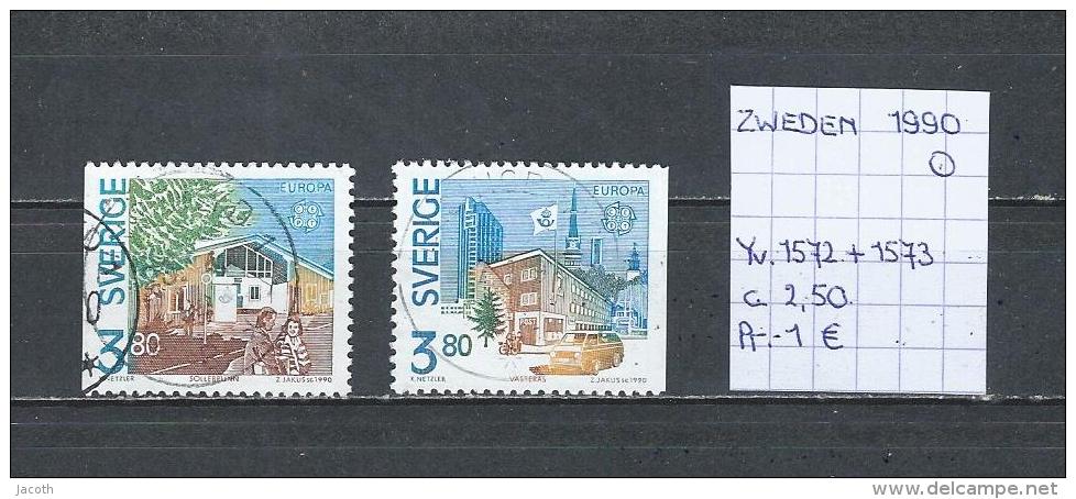 Zweden 1990 - Yv. 1572+1573 - Michel 1590+1591 Gest./obl./used - Used Stamps