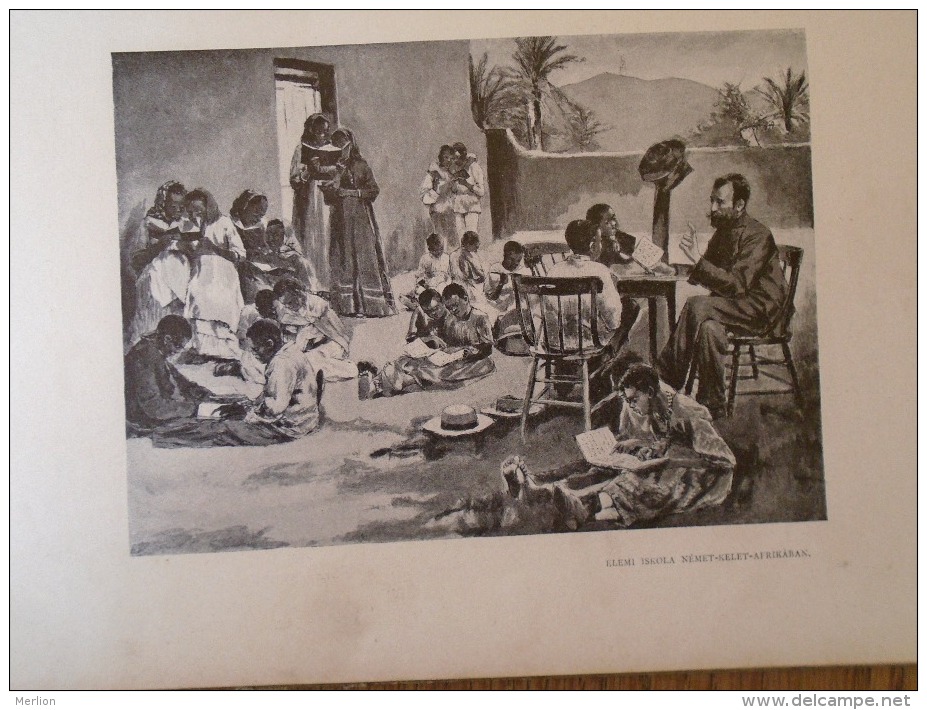 Deutsch Ostafrika -  Elementary School   -   1906 Hungarian Print  2AFK508.1 - Altri & Non Classificati