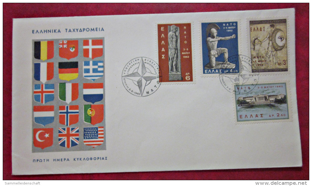 Brief Griechenland GREECE 1962 FDC Historische Krieger Briefmarken - FDC