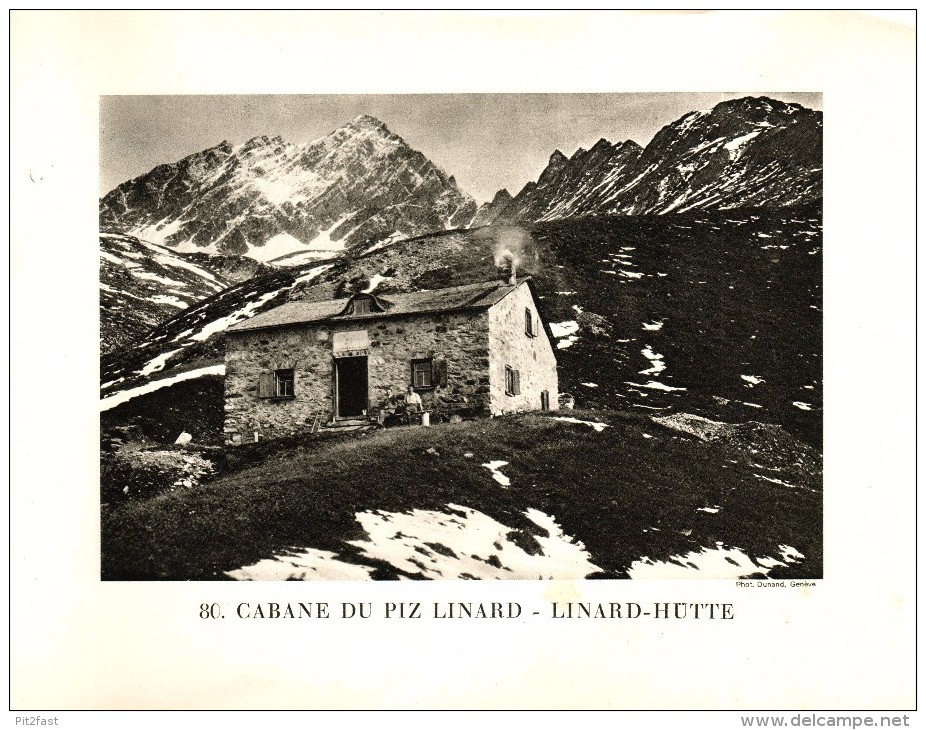 Original Ansicht/ Photographie Von 1927 , Linard - Hütte , Unterengadin , Engadin , Lavin , Ca. 20x13 , Berghütte !!! - Lavin