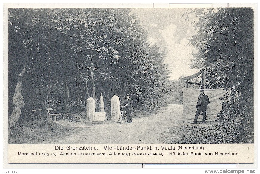 Vaals - Aken - Grenze - Grens - Kelmis - Vierlanderblick - Aachen - Neutral Gebiet - Moresnet - 1910 - ZELDZAAM! - Vaals