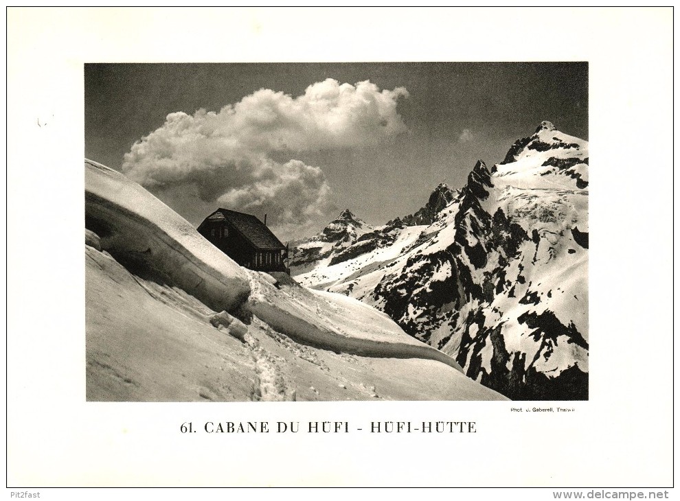 Original Ansicht/ Photographie Von 1927 , Hüfi - Hütte , Amsteg , Pilatus , Silenen , Ca. 20x13 , Berghütte !!! - Silenen