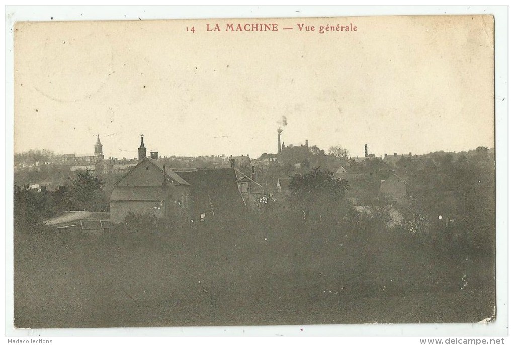 La Machine (58.Nièvre) Vue Générale - 269e D'Infanterie - Cachet Infirmerie - Santé - Militaria - La Machine