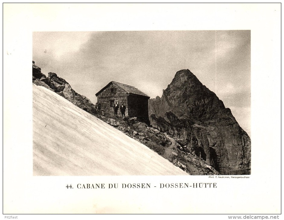 Original Ansicht/ Photographie Von 1927 , Dossenhütte , Innertkirchen , Ca. 20x13 , Berghütte !!! - Innertkirchen