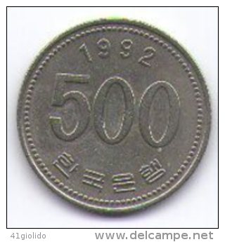 Corea Del Sud 500 Won 1992 - Corea Del Sud