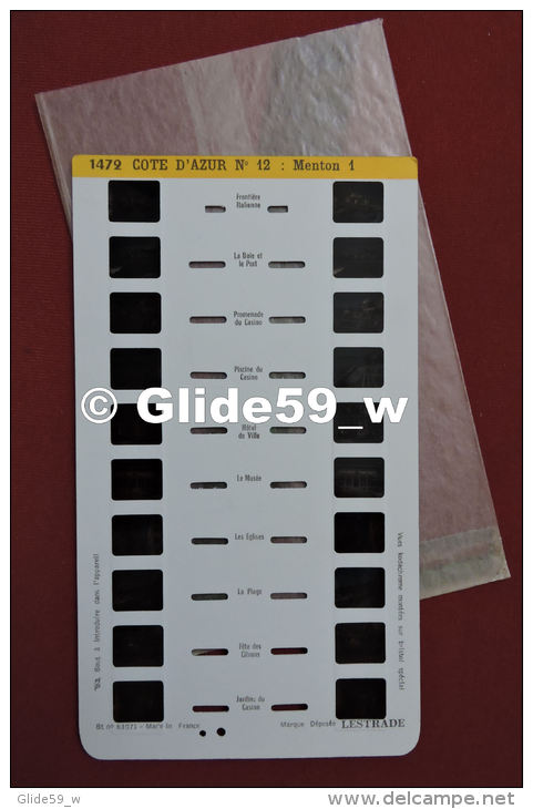 Carte Stéréoscopique LESTRADE (an. 60-70) - Côte D'Azur N° 12 - Menton 1 - N° 1472 - Visionneuses Stéréoscopiques
