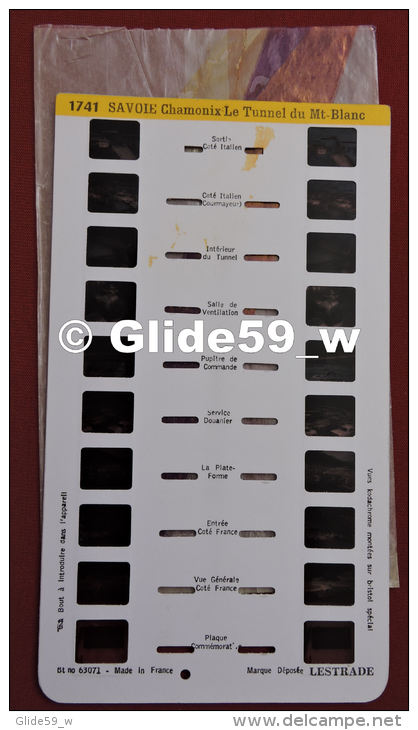 Carte Stéréoscopique LESTRADE (an. 60-70) - Savoie - Chamonix - Le Tunnel Du Mt-Blanc - N° 1741 - Stereoscopes - Side-by-side Viewers