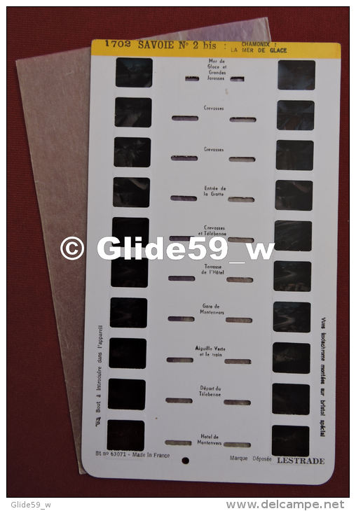 Carte Stéréoscopique LESTRADE (an. 60-70) - Savoie N° 2 Bis - Chamonix - La Mer De Glace - N° 1702 - Stereoscopes - Side-by-side Viewers