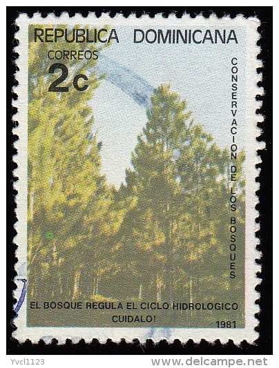 DOMINICAN REPUBLIC - Scott #848 Forest Conservation / Used Stamp - Dominican Republic