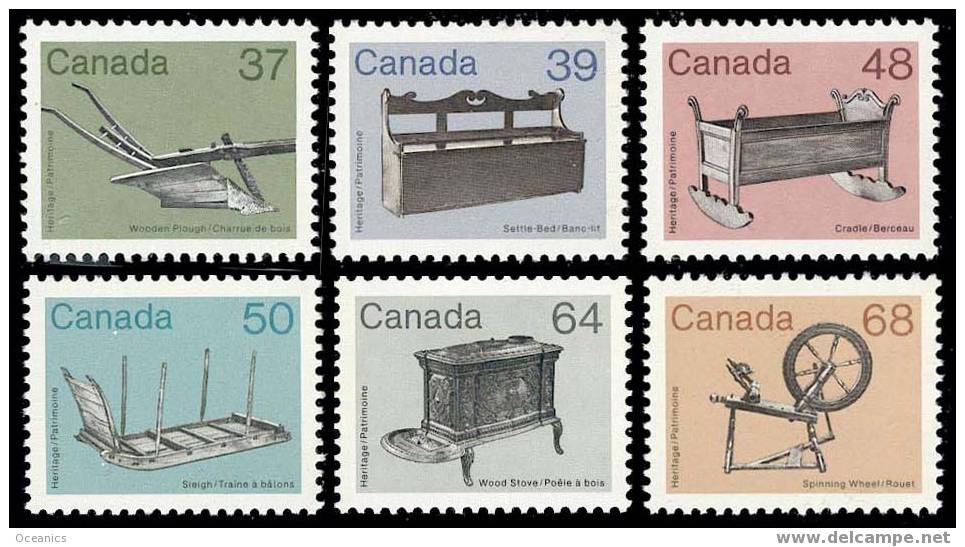 Canada (Scott No. 927-33- Objets Façonnés / Artifacts) [**] - Unused Stamps