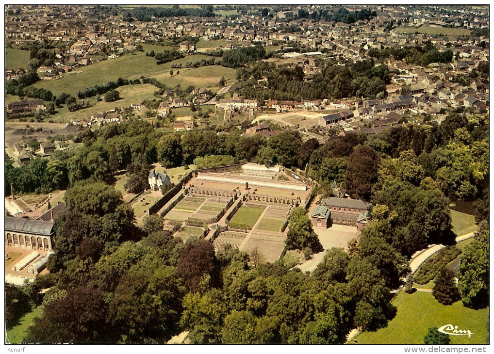 CP De MORLANWELEZ-MARIEMONT " Domaine De Mariemont , Vue Aérienne " . - Morlanwelz