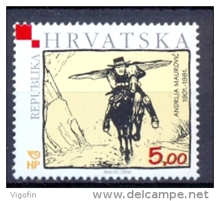 HR 2001-566 100A°ANDRIJA MAUROVI&#262;I, CROATIA HRVATSKA, 1 X 1v, MNH - Kroatien