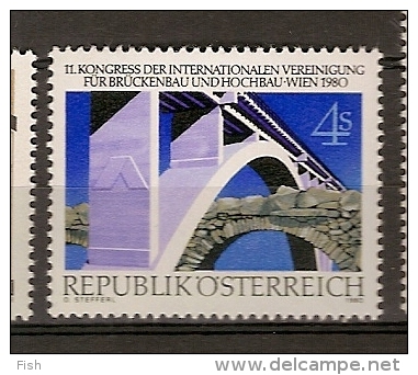 Austria ** &  XI Congresso Da Associação AI.P.C  1980 (1483) - Ponti