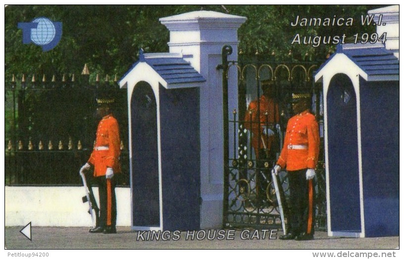 TELECARTE  JAMAIQUE J$ 50  Kings House Gate  SOLDATS SOLDIERS - Jamaïque