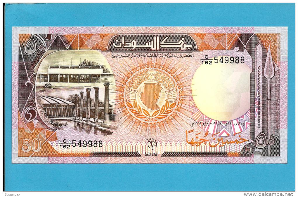 SUDAN - 50  SUDANESE POUNDS - 1991 - P 48 - UNC. - 2 Scans - Soedan