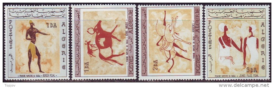 ALGER -   ROCK  PAINTING - TASSILI  - **MNH - 1966 - Astrology