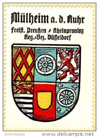 Werbemarke (Reklamemarke, Siegelmarke) Kaffee Hag : Wappen Von Mülheim An Der Ruhr - Thé & Café