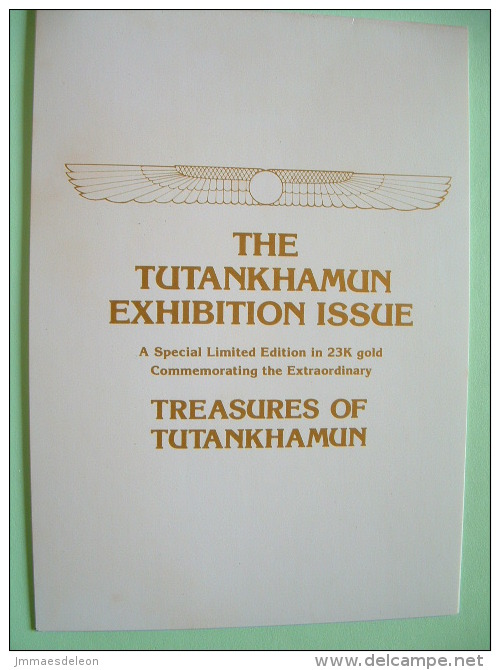 Staffa Is., UK (local) Egypt Pharaoh Tutankhamun - 23K Gold Foil - Openwork Panel From Wooden Chest - Archéologie