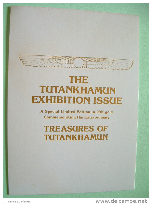 Staffa Is., UK (local) Egypt Pharaoh Tutankhamun - 23K Gold Foil - Detail From Portable Chest - Archäologie