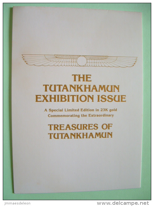 Staffa Is., UK (local) Egypt Pharaoh Tutankhamun - 23K Gold Foil - Pendant From Udjat Eye Necklace - Archaeology