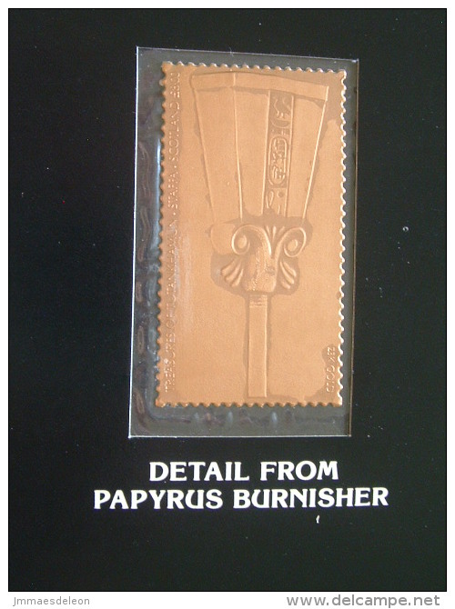 Staffa Is., UK (local) Egypt Pharaoh Tutankhamun - 23K Gold Foil - Papyrus Burnisher - Archäologie