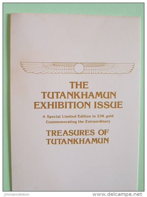 Staffa Is., UK (local) Egypt Pharaoh Tutankhamun - 23K Gold Foil - Golden Boy King - Archäologie